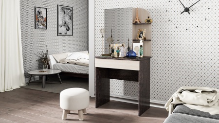 Туалетный Столик с Зеркалом Мийя Разные Цвета/Ш-700 × Г-442 × В-1475 мм