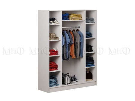 Шкаф 4-х Створчатый Алекс МДФ (Ш-1600 х В-2116 х Г-540 мм)