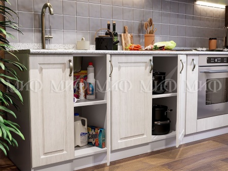 Кухонный Гарнитур Кармен МДФ Белый Глянец 1600/1700/1800/2000 мм