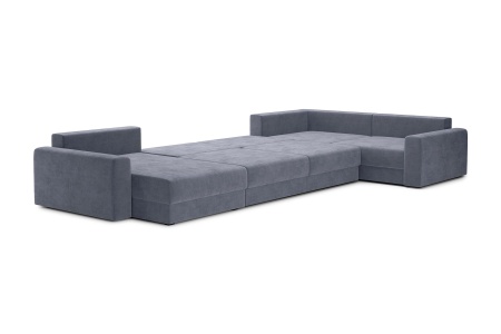 Диван п-образный тик-так Омега темно-серый