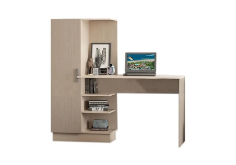 Стол компьютерный №1 дуб беленый