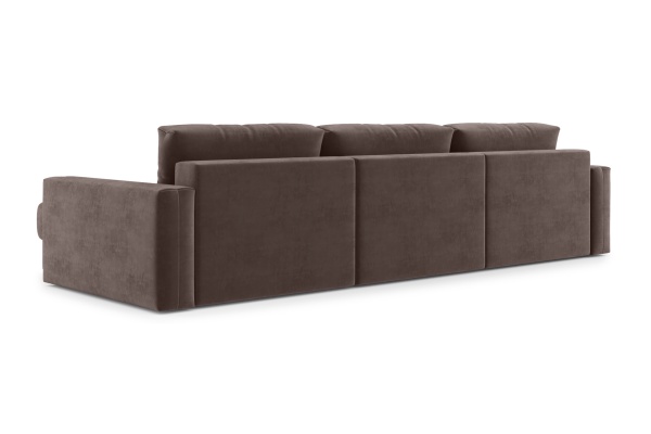 Диван п-образный тик-так Монарх М1О2 коричневый